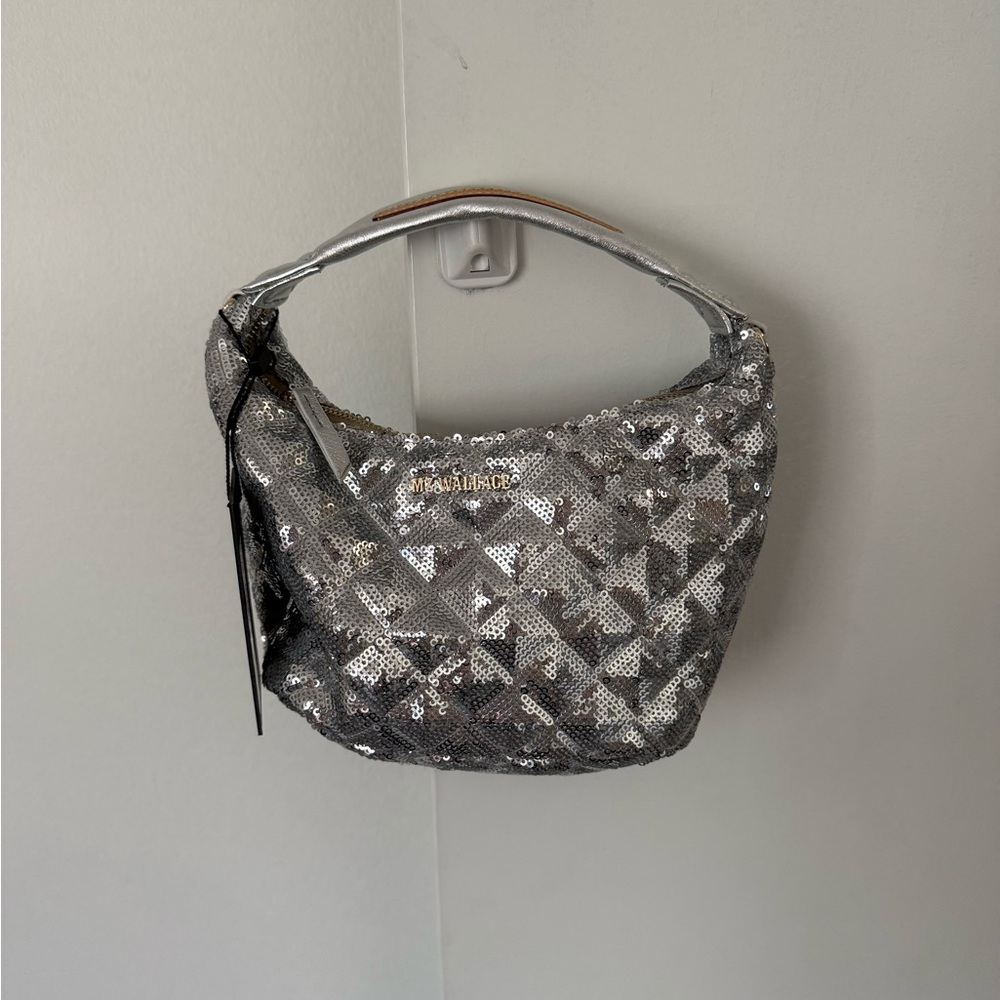 MZ Wallace Silver Sequin Purse